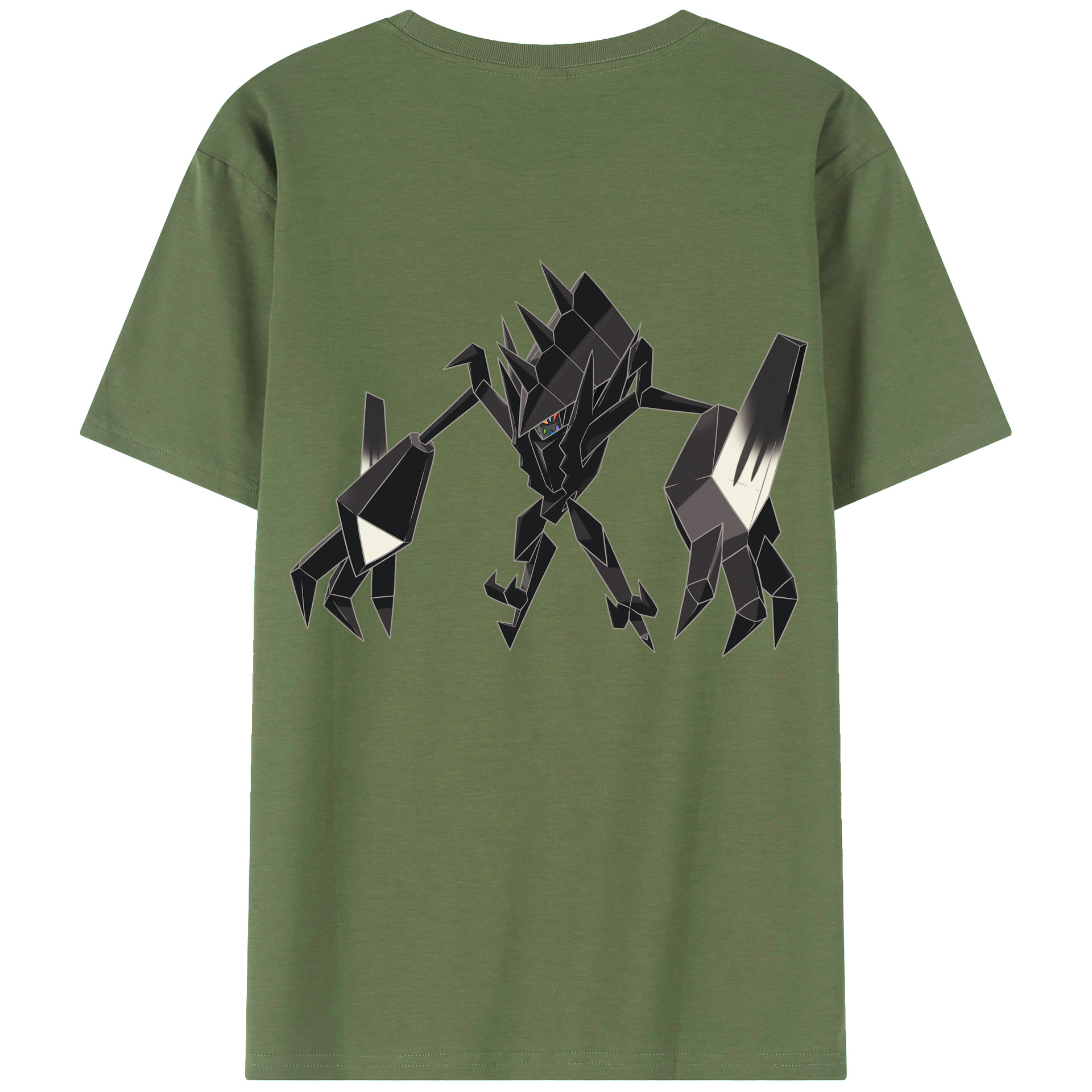 （画像用） ポケットモンスター Pokémon 綿100％ メンズ半袖Tシャツ（バックプリント） 通気性